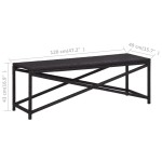 vidaXL Bancă de grădină, negru, 120 cm, poliratan vidaXL Bancă de grădină, negru, 120 cm, poliratan