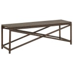 vidaXL Bancă de grădină, maro, 120 cm, poliratan vidaXL Bancă de grădină, maro, 120 cm, poliratan