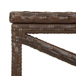 vidaXL Bancă de grădină, maro, 120 cm, poliratan vidaXL Bancă de grădină, maro, 120 cm, poliratan
