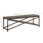 vidaXL Bancă de grădină, maro, 120 cm, poliratan vidaXL Bancă de grădină, maro, 120 cm, poliratan