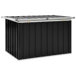 vidaXL Ladă de depozitare pentru grădină, antracit, 109 x 67 x 65 cm vidaXL Ladă de depozitare pentru grădină, antracit, 109 x 67 x 65 cm