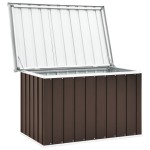 vidaXL Ladă de depozitare pentru grădină, maro, 109 x 67 x 65 cm vidaXL Ladă de depozitare pentru grădină, maro, 109 x 67 x 65 cm