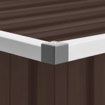 vidaXL Ladă de depozitare pentru grădină, maro, 109 x 67 x 65 cm vidaXL Ladă de depozitare pentru grădină, maro, 109 x 67 x 65 cm