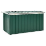 vidaXL Ladă de depozitare pentru grădină, verde, 129 x 67 x 65 cm vidaXL Ladă de depozitare pentru grădină, verde, 129 x 67 x 65 cm