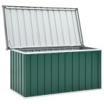 vidaXL Ladă de depozitare pentru grădină, verde, 129 x 67 x 65 cm vidaXL Ladă de depozitare pentru grădină, verde, 129 x 67 x 65 cm