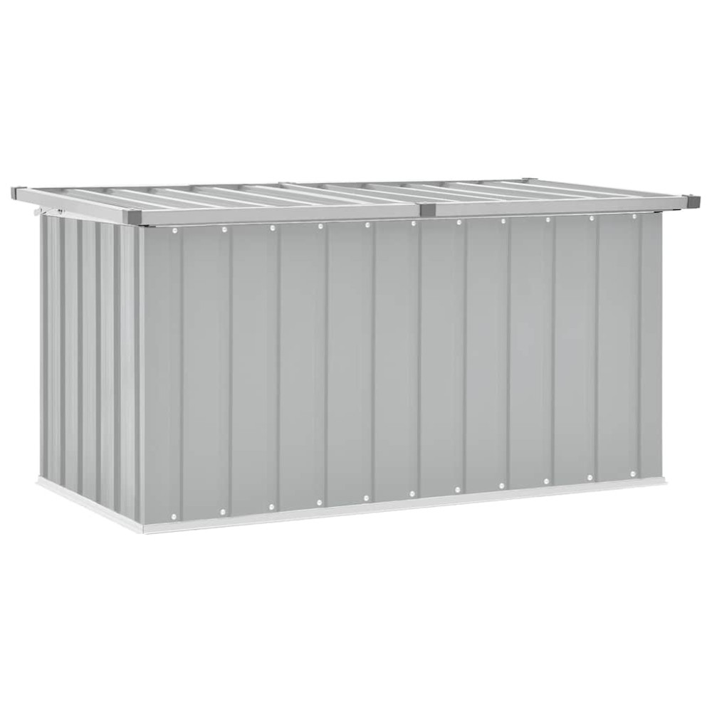 vidaXL Ladă de depozitare pentru grădină, gri, 129x67x65 cm