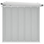vidaXL Ladă de depozitare pentru grădină, gri, 129x67x65 cm vidaXL Ladă de depozitare pentru grădină, gri, 129x67x65 cm