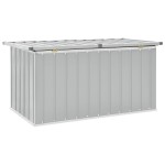 vidaXL Ladă de depozitare pentru grădină, gri, 129x67x65 cm vidaXL Ladă de depozitare pentru grădină, gri, 129x67x65 cm