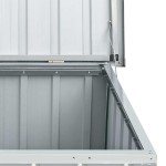 vidaXL Ladă de depozitare pentru grădină, gri, 129x67x65 cm vidaXL Ladă de depozitare pentru grădină, gri, 129x67x65 cm