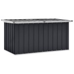 vidaXL Ladă de depozitare pentru grădină, antracit, 129 x 67 x 65 cm vidaXL Ladă de depozitare pentru grădină, antracit, 129 x 67 x 65 cm