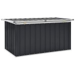 vidaXL Ladă de depozitare pentru grădină, antracit, 129 x 67 x 65 cm vidaXL Ladă de depozitare pentru grădină, antracit, 129 x 67 x 65 cm