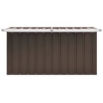 vidaXL Ladă de depozitare pentru grădină, maro, 129 x 67 x 65 cm vidaXL Ladă de depozitare pentru grădină, maro, 129 x 67 x 65 cm