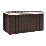 vidaXL Ladă de depozitare pentru grădină, maro, 129 x 67 x 65 cm vidaXL Ladă de depozitare pentru grădină, maro, 129 x 67 x 65 cm