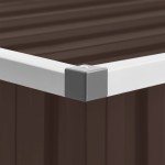 vidaXL Ladă de depozitare pentru grădină, maro, 129 x 67 x 65 cm vidaXL Ladă de depozitare pentru grădină, maro, 129 x 67 x 65 cm
