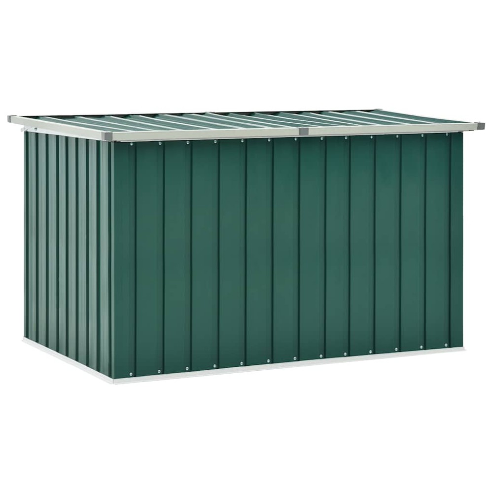 vidaXL Ladă de depozitare pentru grădină, verde, 149 x 99 x 93 cm