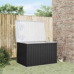 vidaXL Ladă de depozitare pentru grădină, antracit, 149 x 99 x 93 cm vidaXL Ladă de depozitare pentru grădină, antracit, 149 x 99 x 93 cm