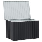 vidaXL Ladă de depozitare pentru grădină, antracit, 149 x 99 x 93 cm vidaXL Ladă de depozitare pentru grădină, antracit, 149 x 99 x 93 cm