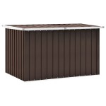 vidaXL Ladă de depozitare pentru grădină, maro, 149 x 99 x 93 cm vidaXL Ladă de depozitare pentru grădină, maro, 149 x 99 x 93 cm
