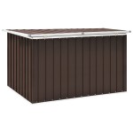 vidaXL Ladă de depozitare pentru grădină, maro, 149 x 99 x 93 cm vidaXL Ladă de depozitare pentru grădină, maro, 149 x 99 x 93 cm