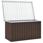 vidaXL Ladă de depozitare pentru grădină, maro, 149 x 99 x 93 cm vidaXL Ladă de depozitare pentru grădină, maro, 149 x 99 x 93 cm