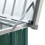 vidaXL Ladă de depozitare pentru grădină, verde, 171 x 99 x 93 cm vidaXL Ladă de depozitare pentru grădină, verde, 171 x 99 x 93 cm
