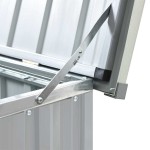 vidaXL Ladă de depozitare pentru grădină, gri, 171x99x93 cm vidaXL Ladă de depozitare pentru grădină, gri, 171x99x93 cm