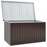 vidaXL Ladă de depozitare pentru grădină, maro, 171 x 99 x 93 cm vidaXL Ladă de depozitare pentru grădină, maro, 171 x 99 x 93 cm