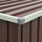 vidaXL Ladă de depozitare pentru grădină, maro, 171 x 99 x 93 cm vidaXL Ladă de depozitare pentru grădină, maro, 171 x 99 x 93 cm