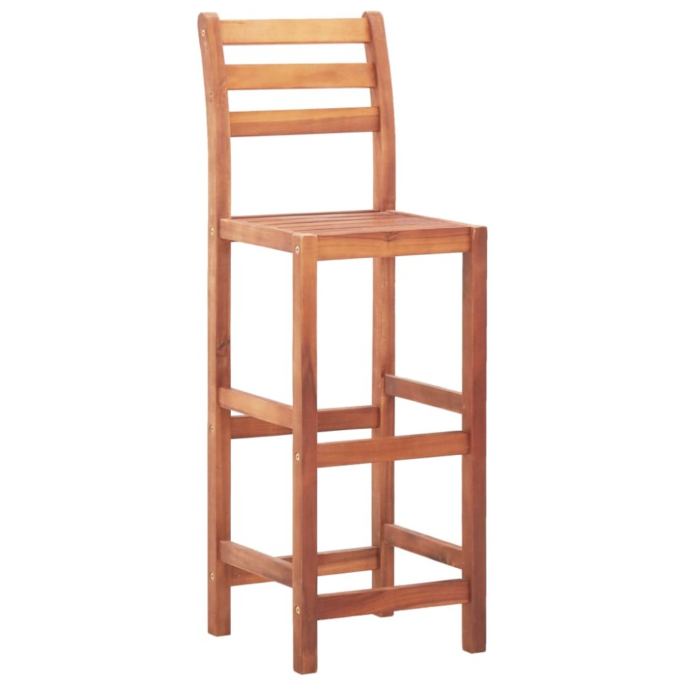 vidaXL Scaune de bar, 4 buc., lemn masiv de acacia