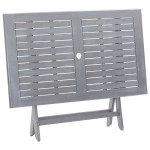 vidaXL Masă de grădină pliabilă, 120x70x75 cm, lemn masiv de acacia