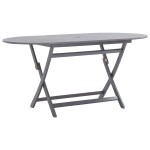 vidaXL Masă de grădină pliabilă, 160x85x75 cm, lemn masiv de acacia vidaXL Masă de grădină pliabilă, 160x85x75 cm, lemn masiv de acacia