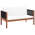 vidaXL Set mobilier de grădină, 4 piese, lemn masiv de acacia vidaXL Set mobilier de grădină, 4 piese, lemn masiv de acacia