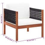 vidaXL Set mobilier de grădină, 4 piese, lemn masiv de acacia vidaXL Set mobilier de grădină, 4 piese, lemn masiv de acacia