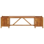vidaXL Bancă de grădină cu 2 jardiniere, 150x30x40 cm, lemn de acacia vidaXL Bancă de grădină cu 2 jardiniere, 150x30x40 cm, lemn de acacia