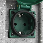 vidaXL Priză de grădină cu senzor crepuscular, plastic vidaXL Priză de grădină cu senzor crepuscular, plastic