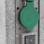 vidaXL Priză de grădină verticală cu senzor de seară, plastic vidaXL Priză de grădină verticală cu senzor de seară, plastic
