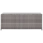 vidaXL Ladă de depozitare de grădină, gri, 120x50x60 cm, poliratan vidaXL Ladă de depozitare de grădină, gri, 120x50x60 cm, poliratan