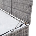 vidaXL Ladă de depozitare de grădină, gri, 120x50x60 cm, poliratan vidaXL Ladă de depozitare de grădină, gri, 120x50x60 cm, poliratan