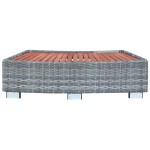 vidaXL Treaptă pentru spa, gri, 92 x 45 x 25 cm, poliratan vidaXL Treaptă pentru spa, gri, 92 x 45 x 25 cm, poliratan