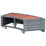 vidaXL Treaptă pentru spa, gri, 92 x 45 x 25 cm, poliratan vidaXL Treaptă pentru spa, gri, 92 x 45 x 25 cm, poliratan