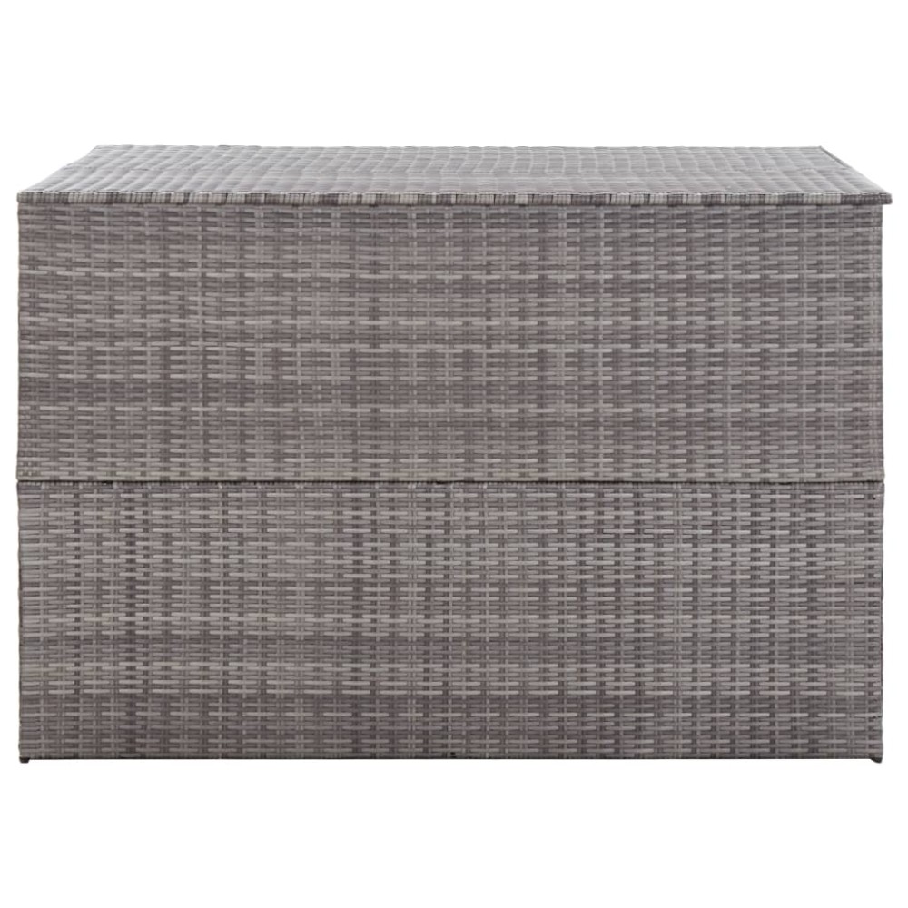 vidaXL Ladă de depozitare de grădină, gri, 150x100x100 cm, poliratan