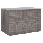 vidaXL Ladă de depozitare de grădină, gri, 150x100x100 cm, poliratan vidaXL Ladă de depozitare de grădină, gri, 150x100x100 cm, poliratan