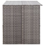 vidaXL Ladă de depozitare de grădină, gri, 150x100x100 cm, poliratan vidaXL Ladă de depozitare de grădină, gri, 150x100x100 cm, poliratan