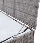 vidaXL Ladă de depozitare de grădină, gri, 150x100x100 cm, poliratan vidaXL Ladă de depozitare de grădină, gri, 150x100x100 cm, poliratan