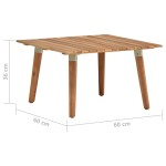 vidaXL Măsuță de cafea de grădină, 60x60x36 cm, lemn masiv acacia vidaXL Măsuță de cafea de grădină, 60x60x36 cm, lemn masiv acacia
