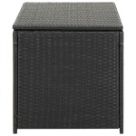 vidaXL Ladă de depozitare de grădină, negru, 100x50x50 cm, poliratan vidaXL Ladă de depozitare de grădină, negru, 100x50x50 cm, poliratan