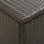 vidaXL Ladă de depozitare de grădină, maro, 100x50x50 cm, poliratan vidaXL Ladă de depozitare de grădină, maro, 100x50x50 cm, poliratan