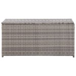 vidaXL Ladă de depozitare de grădină, gri, 100x50x50 cm, poliratan vidaXL Ladă de depozitare de grădină, gri, 100x50x50 cm, poliratan