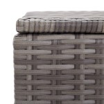 vidaXL Ladă de depozitare de grădină, gri, 100x50x50 cm, poliratan vidaXL Ladă de depozitare de grădină, gri, 100x50x50 cm, poliratan