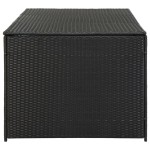 vidaXL Ladă de depozitare de grădină, negru, 180x90x70 cm, poliratan vidaXL Ladă de depozitare de grădină, negru, 180x90x70 cm, poliratan